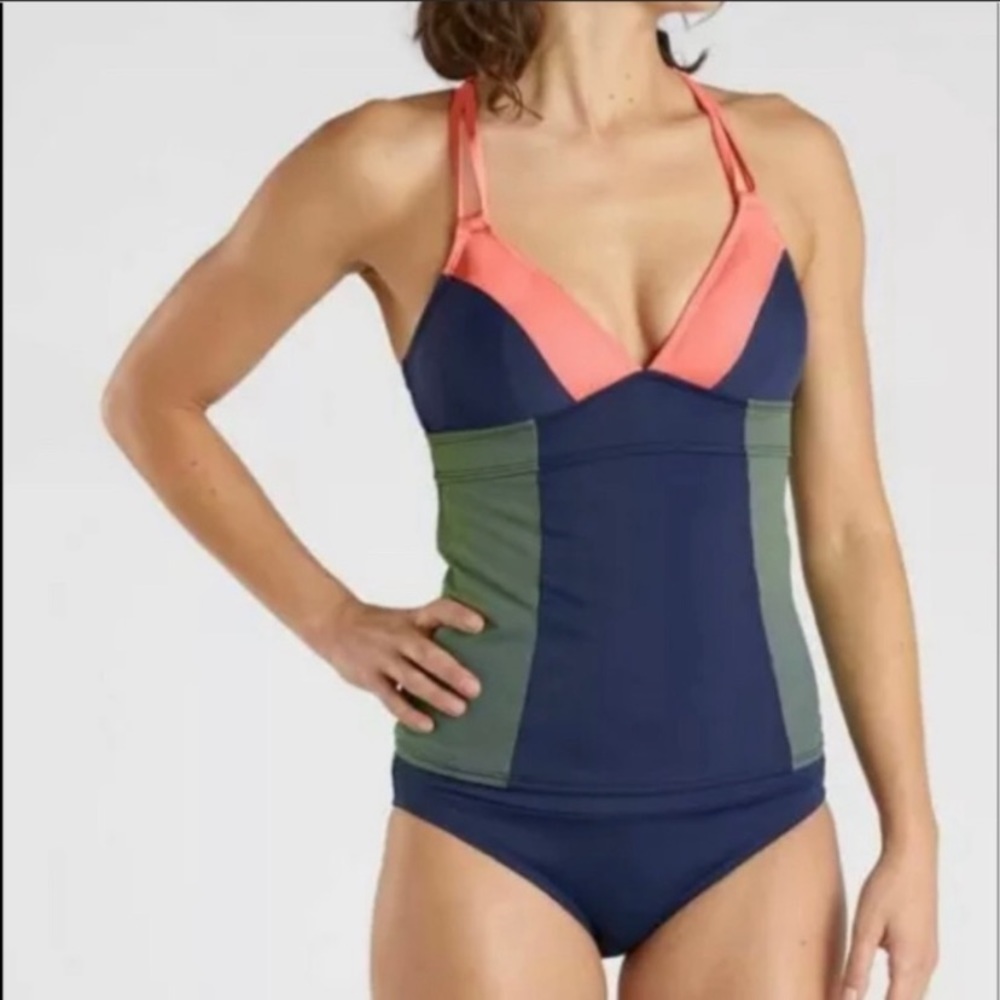 title nine tankini - kuapapa color block - medium.